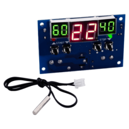 TERMOREGOLATORE CON ISTERESI a DISPLAY 12Vdc 0-99 C