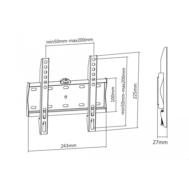 23-42 Fixed Extra Slim - TV Wall Mount