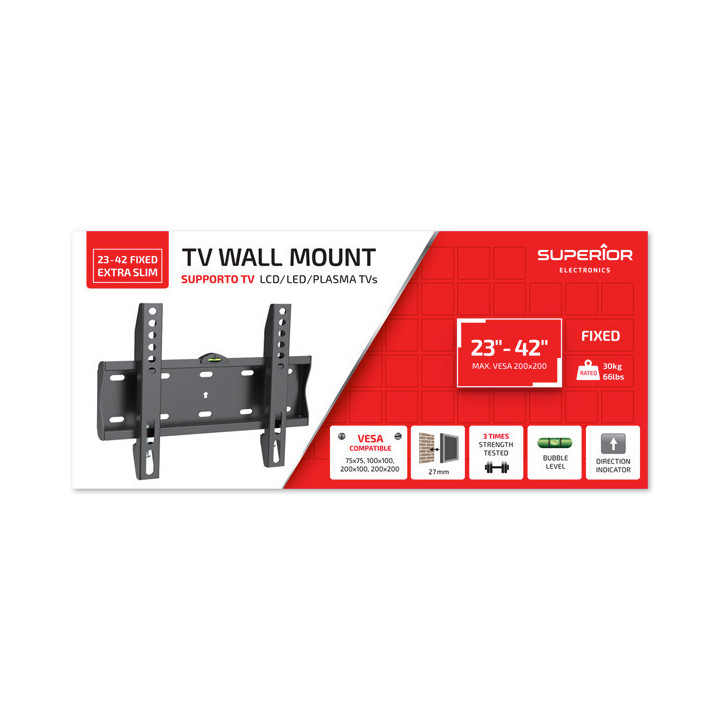 23-42 Fixed Extra Slim - TV Wall Mount