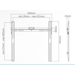 32-55 Fixed Ultra Flat - TV Wall Mount