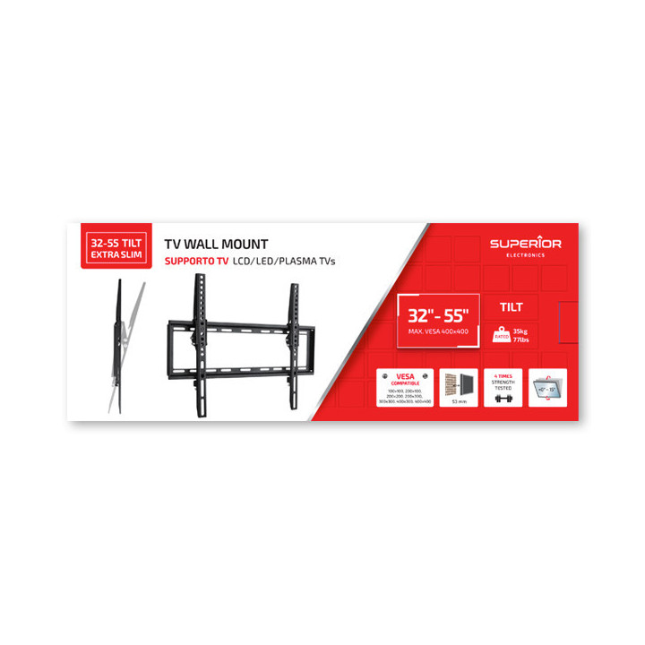 32-55 Tilt Extra Slim - TV Wall Mount