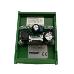 Alimentatore 5-30VAC a 1-27VDC REG. 3A din