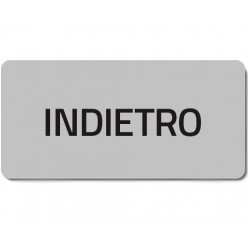 Targhetta 13x27 - Argento - Indietro