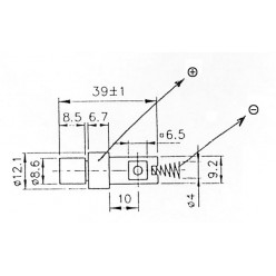 Modulo laser 650nm rosso 3mW punto