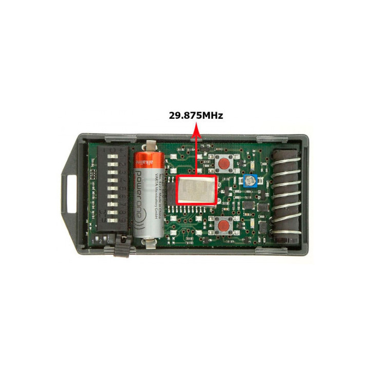 CARDIN TX 2 TASTI QZ29.875MHZ S466