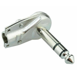 Spina JACK 6,3 STEREO 90° - METALLO