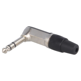 Spina JACK 6,3 STEREO 90° - METALLO - SCH.