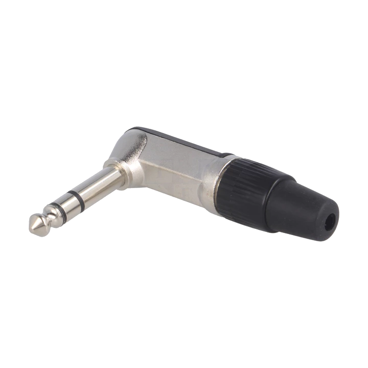 Spina JACK 6,3 STEREO 90° - METALLO - SCH.