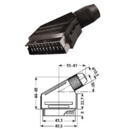 Spina SCART 21 poli