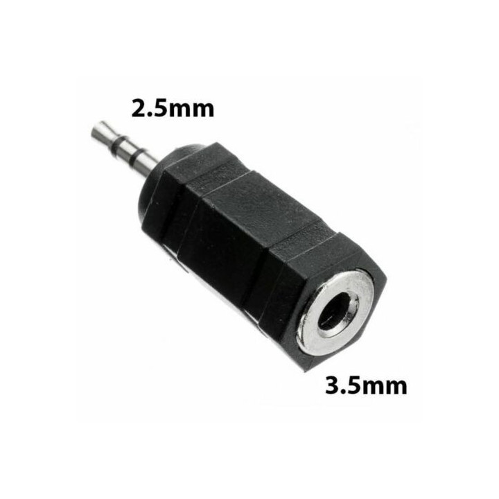 ADATTATORE JACK 2,5-S-M a JACK 3,5-S-F
