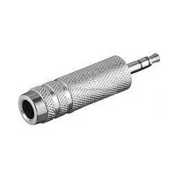 ADATTATORE JACK 3,5-S-M a JACK 6,3-S-F METALLO