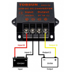 Riduttore Tensione 12V a 5V - 5A