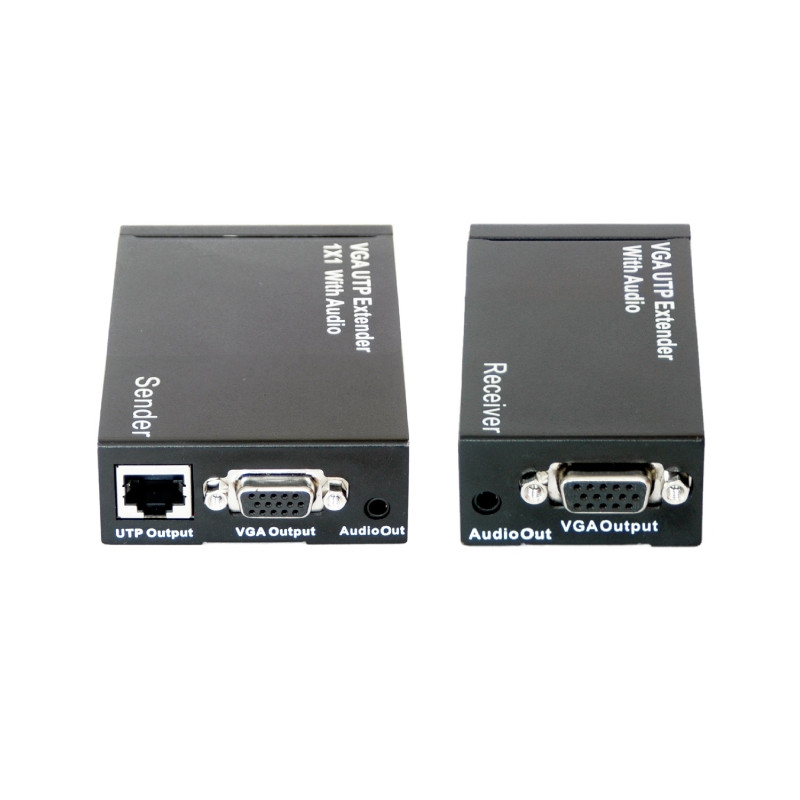 EXTENDER VGA SU CAVO ETHERNET FINO A 300MT CON AUDIO