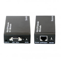 EXTENDER VGA SU CAVO ETHERNET FINO A 300MT CON AUDIO