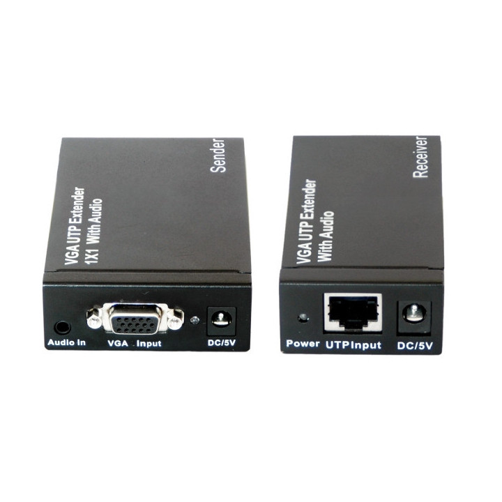 EXTENDER VGA SU CAVO ETHERNET FINO A 300MT CON AUDIO
