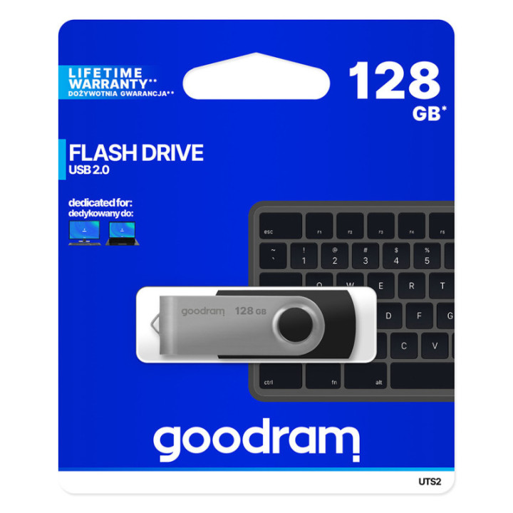 Pendrive USB Goodram Twister 128GB nera USB 2.0