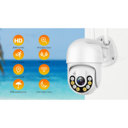 WIFI IP Camera esterna 1080p - Wireless H.265 PTZ - Auto Tracking - APP iCSee