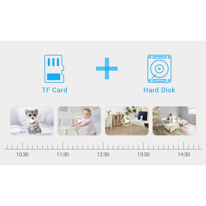Telecamera Dome esterna 1080p - Wireless H.264 - Auto Tracking - APP iCSee