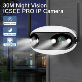 Telecamera 180° esterna 6MP - Wireless H.265 - Auto Tracking - APP iCSee