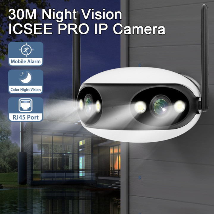 Telecamera 180° esterna 6MP - Wireless H.265 - Auto Tracking - APP iCSee