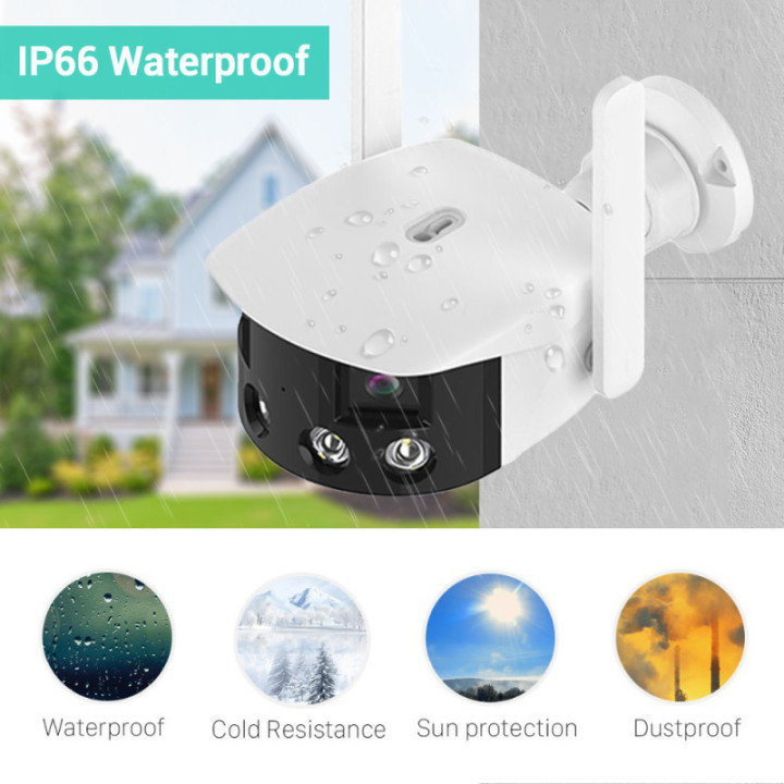 Telecamera 360° esterna 2MP - Wireless H.265 - Auto Tracking - APP iCSee