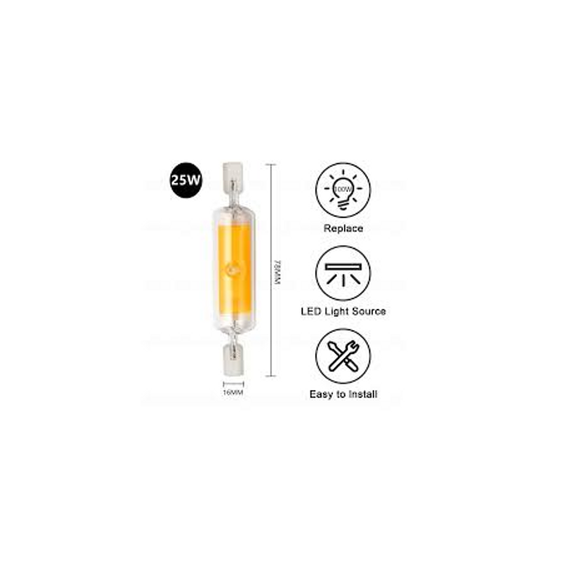 LAMPADA LED 25W R7S 220Vac 3000k 78mm