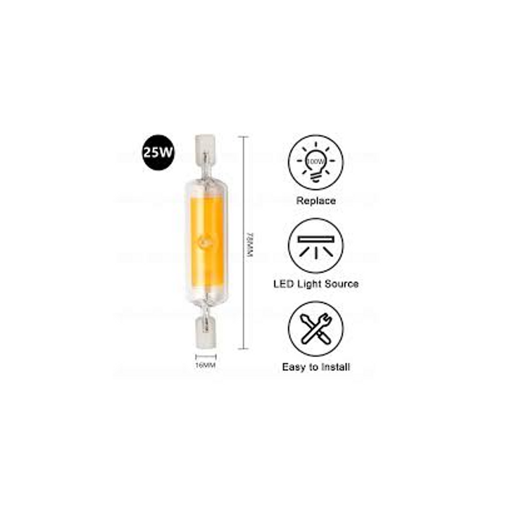 LAMPADA LED 25W R7S 220Vac 3000k 78mm