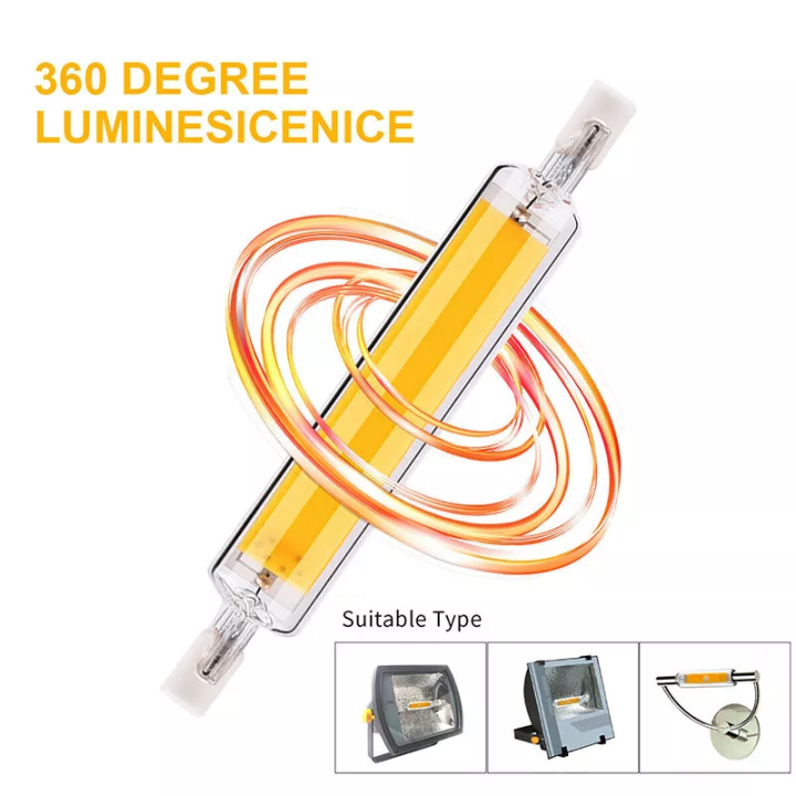 LAMPADA LED 50W R7S 220Vac 3000k 118mm