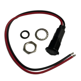 Segnalatore Led 12mm ROSSO 12-24V