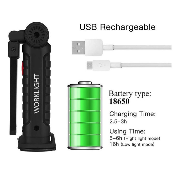 Lampada LED ricaricabile grande