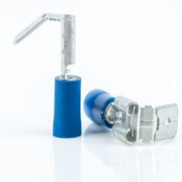 Capicorda Faston 6,3mm M-F. Blu