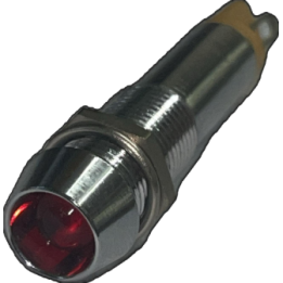 SPIA D. 8 mm CROMATA ROSSO 12V