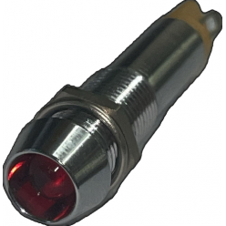 SPIA D. 8 mm CROMATA ROSSO 12V