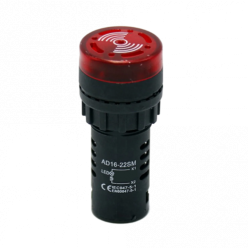 BUZZER - SPIA ø16mm 24V ROSSO
