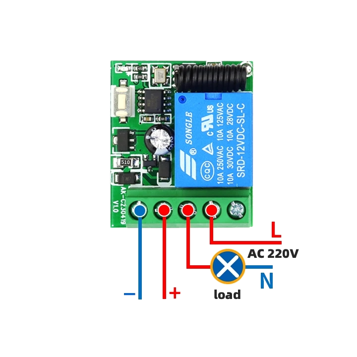 RX+TX 12Vdc 1C. 10A