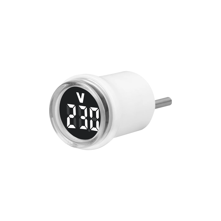 VOLTMETRO VAC DA PRESA 230V BIANCO