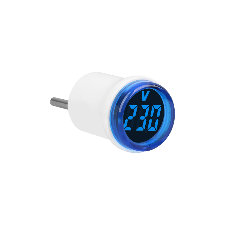 VOLTMETRO VAC DA PRESA 230V BLU