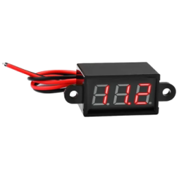 VOLTMETRO 3-30VDC IMPERMIABILE ROSSO