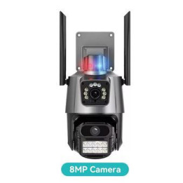 IPcam 2x4MP - Auto Tracking - Lampeggiante e sirena - APP iCSee