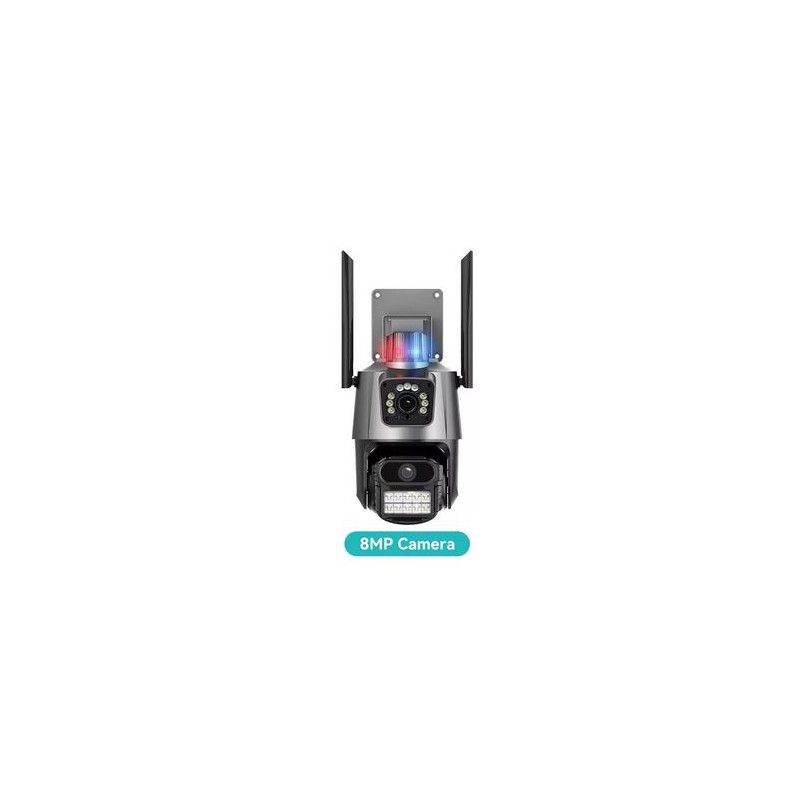 IPcam 2x4MP - Auto Tracking - Lampeggiante e sirena - APP iCSee