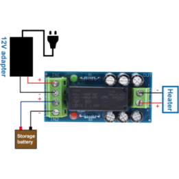 Commutatore alimentatore a batteria 12Vdc