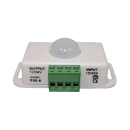 SENSORE PIR ACCENSIONE LUCI con TIMER - 12/24Vdc