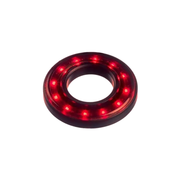 Spia Led tonda forata 5-12Vdc BIANCO