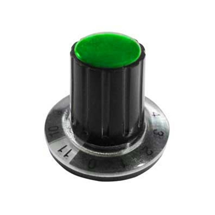 Manopola Nera 26x21 tappo Verde