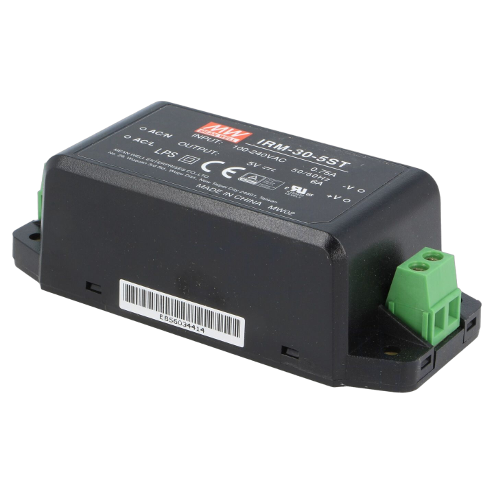 IRM-30-5ST Mean Well - Alimentatore: impulsi da incasso,m...