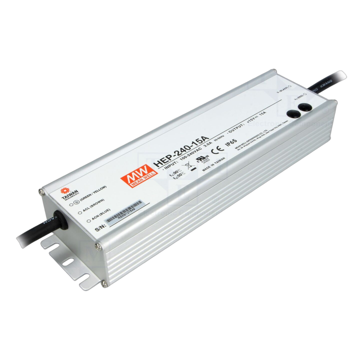 HEP-240-15A Mean Well - Alimentatore: impulsi da incasso,...