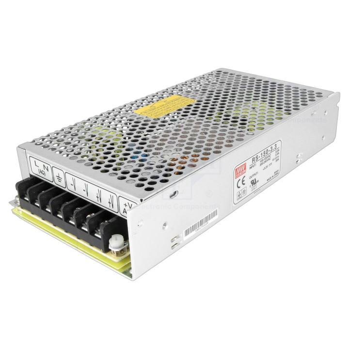RS-150-3.3 Mean Well - Alimentatore: impulsi da incasso,m...