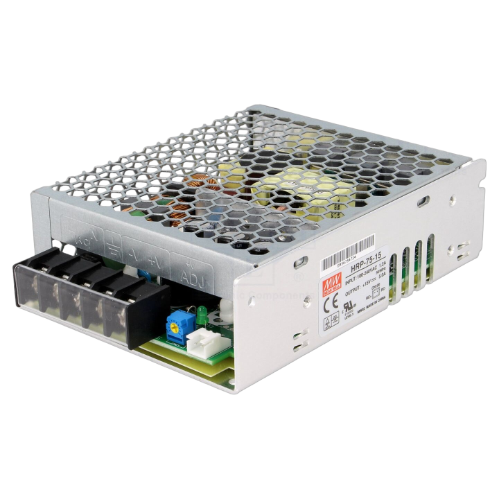 HRP-75-15 Mean Well - Alimentatore: impulsi da incasso,mo...