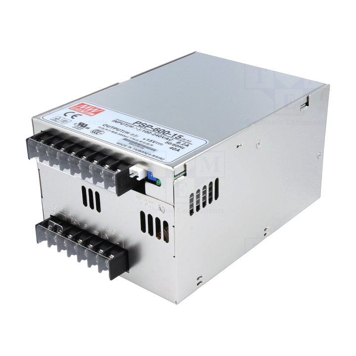 PSP-600-15 Mean Well - Alimentatore: impulsi da incasso,m...