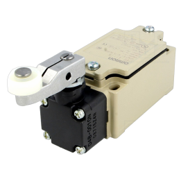 D4B-4111N Omron - Finecorsa leva R 31,5 mm, rullo di plas...